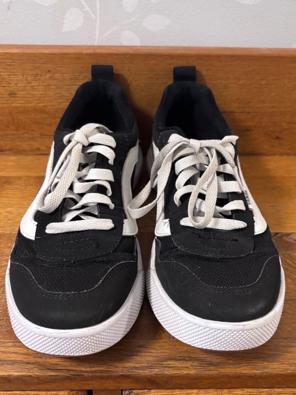 Black and White Vans - Women size 7
